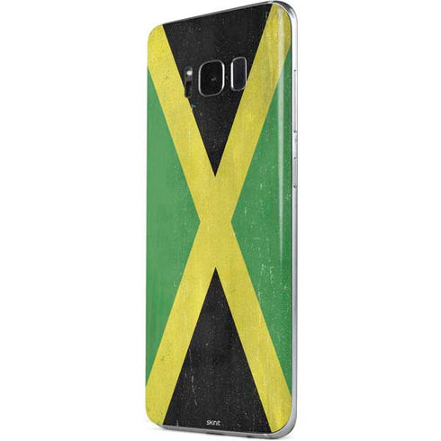 Jamaica Flag Distressed Galaxy S8 Plus Skin